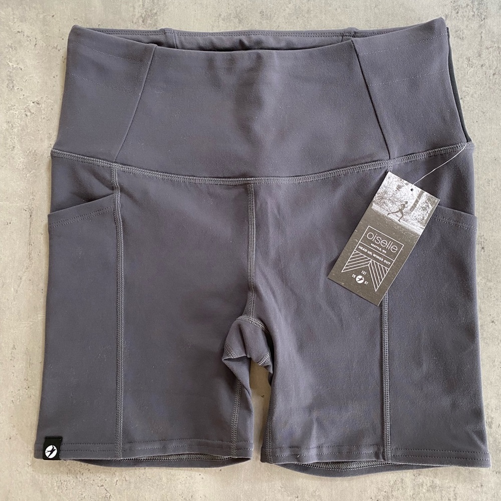 Oiselle Pocket Jogger Shorts - Obsidian